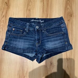 Dark Wash American Eagle Denim Shorts